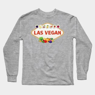 Las Vegan - Vintage - Cat Long Sleeve T-Shirt